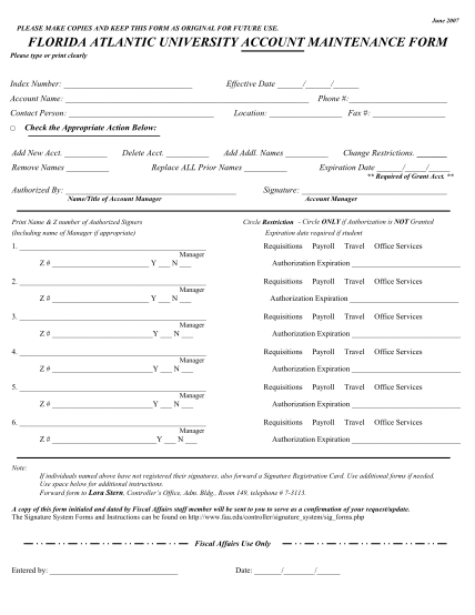 15824115-florida-atlantic-university-account-maintenance-form-fau