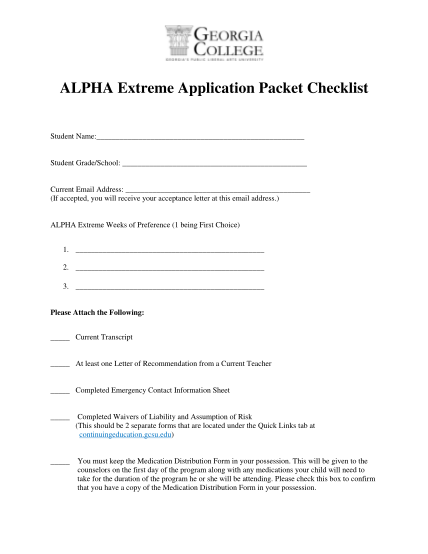 15829073-alpha-extreme-application-packet-checklist-gcsu
