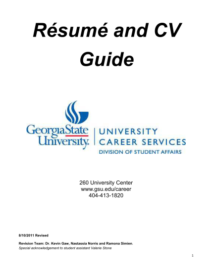 15835381-r-sum-and-cv-guide-career-services-georgia-state-university-gsu