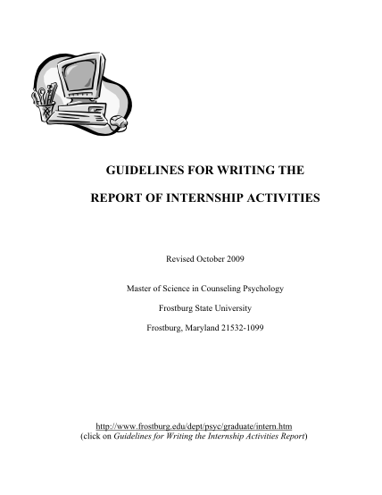 15849241-guidelines-for-writing-the-report-of-internship-frostburg-state-frostburg