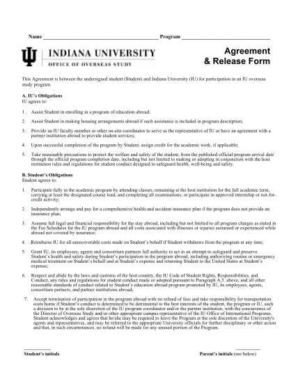 15892595-agreement-amp-release-form-overseas-study-indiana-university-indiana