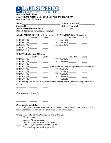 15936460-g250-graduate-audit-sheetdoc-word-sample-form-lssu