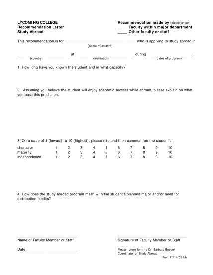 16019376-study-abroad-recommendation-form-lycoming-college-lycoming