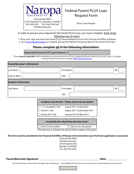 16019516-federal-parent-plus-loan-request-form-naropa-university-naropa