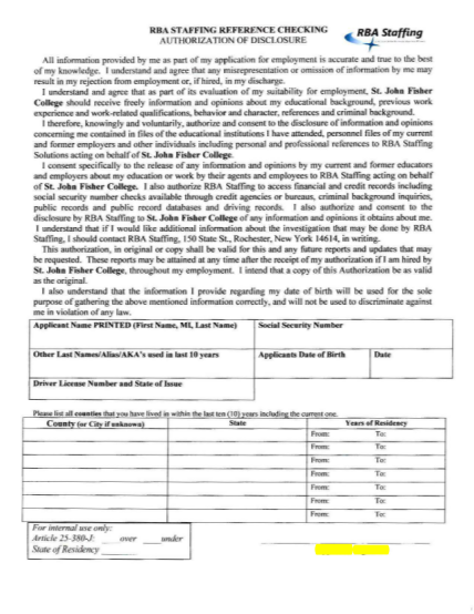 17 background check form pdf - Free to Edit, Download & Print | CocoDoc