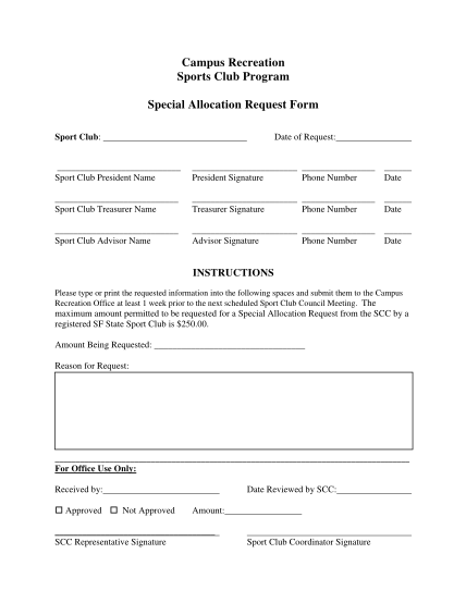 16210706-sport-club-special-allocation-request-formpdf-sfsu