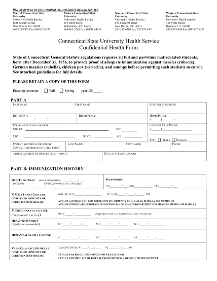 16231232-connecticut-state-university-health-service-confidential-health-form-southernct