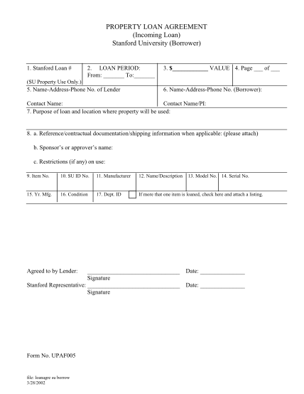 16285601-loan-agreement-form-stanford-university-stanford