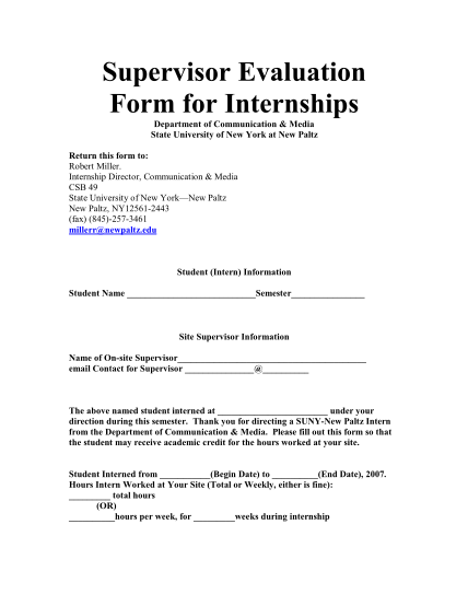 16287084-fillable-supervisor-evaluation-form-new-paltz-internship-newpaltz