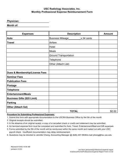 16360732-fillable-fillable-business-expense-report-form-usc