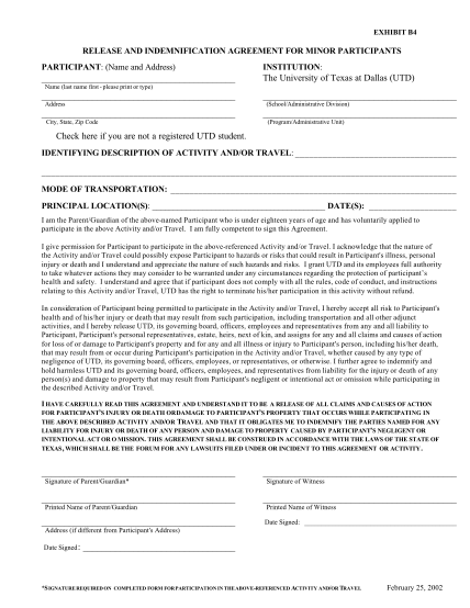 16430290-release-and-indemnification-agreement-for-minor-participants-utdallas