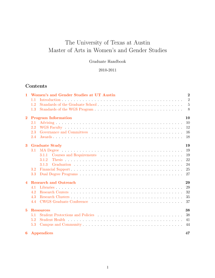 16444882-cwgs-ma-programs-student-handbook-the-university-of-texas-at-utexas