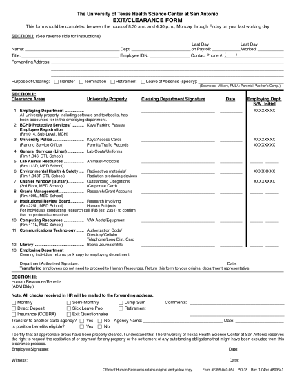 16467901-fillable-exit-clearance-form-uthscsa