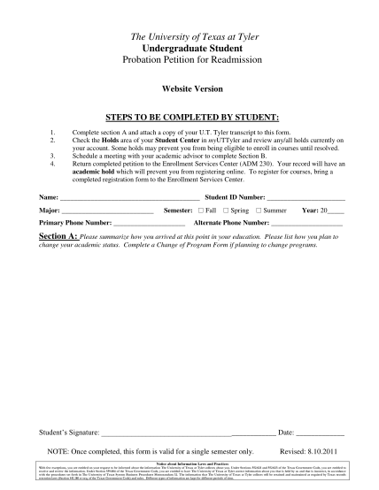 16478597-undergraduate-probation-petition-for-readmission-the-university-uttyler