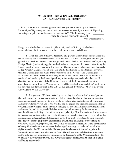 16520035-work-for-hire-acknowledgement-and-assignment-agreement-uwyo