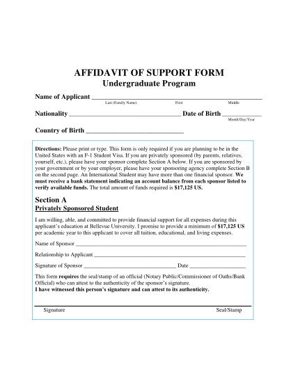 16555251-fillable-fau-affidavit-of-support-form
