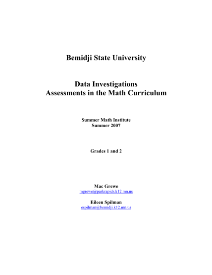 16559178-data-investigations-and-assessments-in-the-math-curriculum-bemidjistate