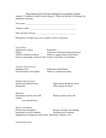 16580406-private-lesson-observation-form-baylor