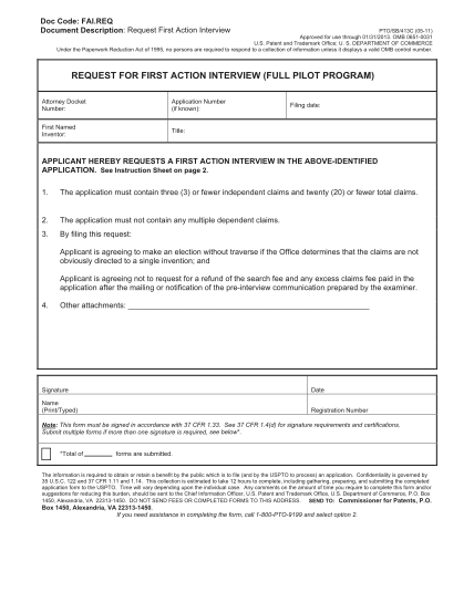 16599-sb0413c-request-for-first-action-interview-full-pilot-program-us-patent-application-and-forms-uspto