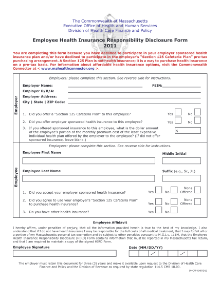 16636854-the-commonwealth-of-massachusetts-executive-office-of-health-and-human-services-division-of-health-care-finance-and-policy-employee-health-insurance-responsibility-disclosure-form-2011-you-are-completing-this-form-because-you-have-dec