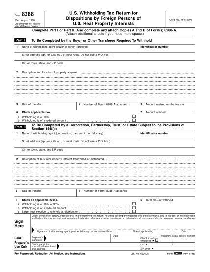 1667680-f8288pdf-form-8288-rev-august-1998-us-withholding-tax-return-for-dispositions-by-foreign-persons-of-us-real-property-interests