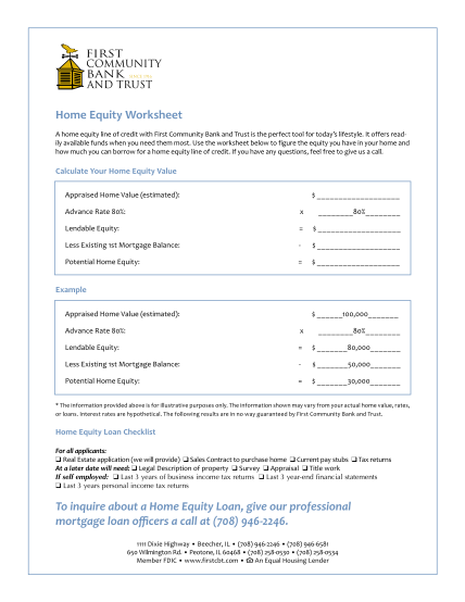 16755228-home-equity-worksheetchecklist-first-community-bank-and-trust