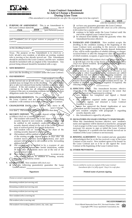 1675750-fillable-lease-contract-amendment-to-add-or-change-a-roommate-form