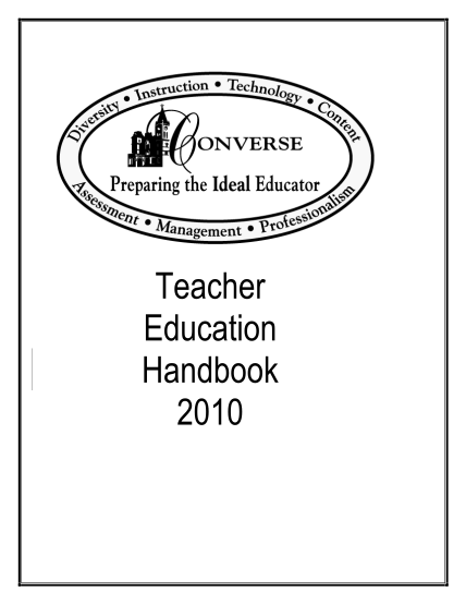 16913976-teacher-education-handbook-2010-converse-college-converse