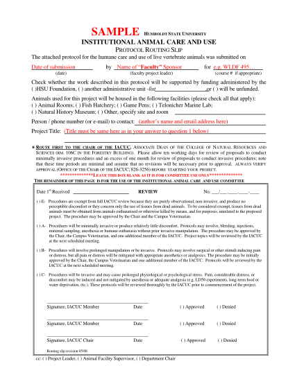 16946309-sample-completed-iacuc-protocol-form-humboldt-state-university-humboldt