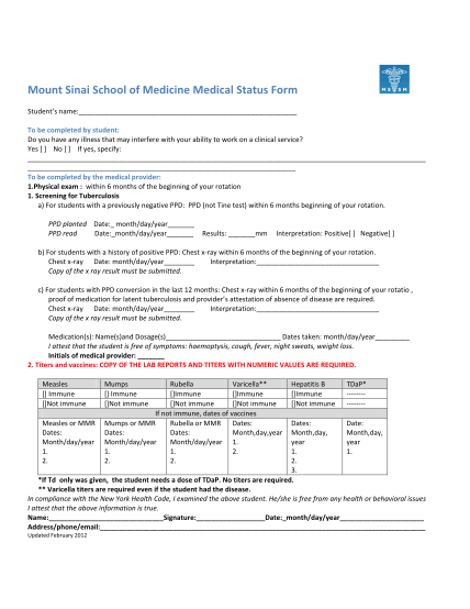 17108070-mount-sinai-school-of-medicine-medical-status-form-mssm