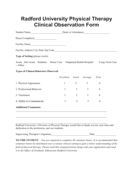 17179440-fillable-types-of-clinical-behaviors-form-radford