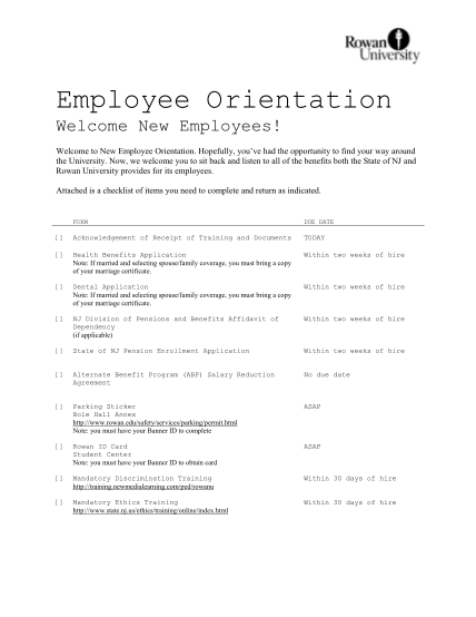 17209165-new-hire-checklist-rowan-university-rowan