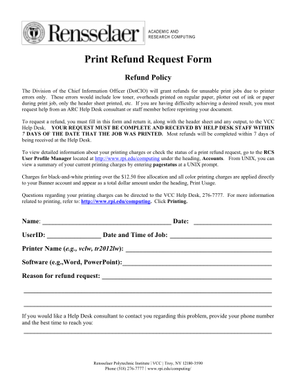 17222904-print-refund-request-form-rensselaer-polytechnic-institute-rpi