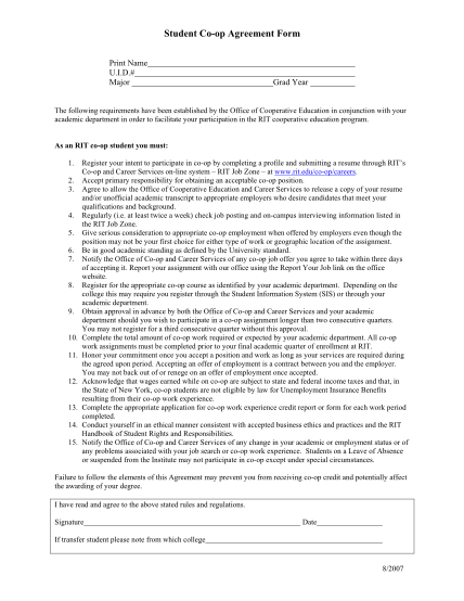 17232651-student-co-op-agreement-form-rit