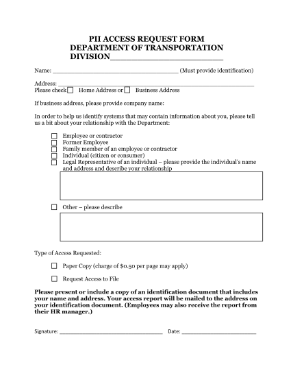 172399-fillable-pii-acess-request-form-transportation-wv