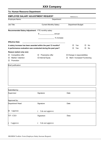 23 Salary Increase Template Free To Edit Download Print CocoDoc