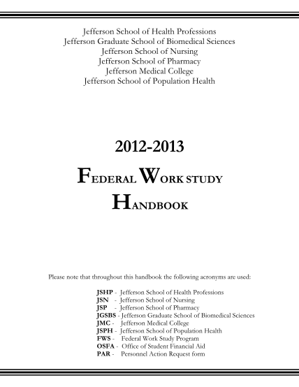 17285451-federal-work-study-handbook-thomas-jefferson-university-jefferson
