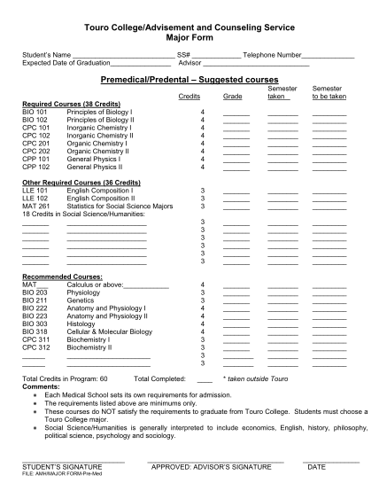 17287814-premedicalpredental-suggested-courses-touro