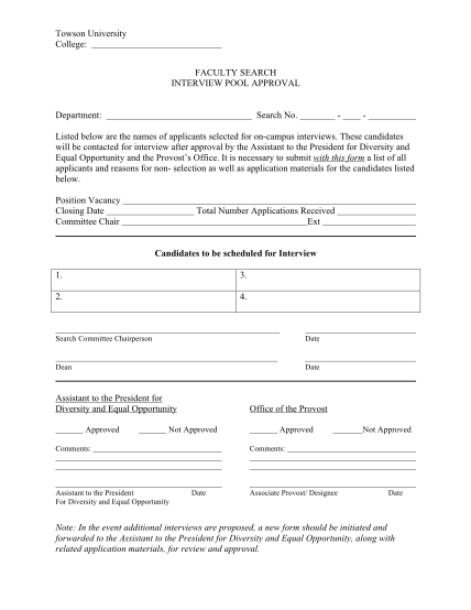 17289126-faculty-search-interview-approval-form-110910doc-towson
