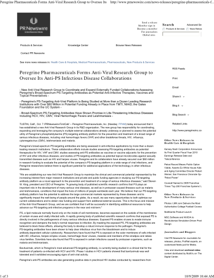 17321785-peregrine-pharmaceuticals-forms-anti-viral-research-group-to-oversee-its-usu