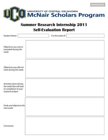 17338015-summer-research-internship-2011-self-evaluation-report-uco