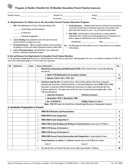 17344673-program-of-studies-checklist-for-cu-boulder-secondary-french-teacher-licensure-colorado