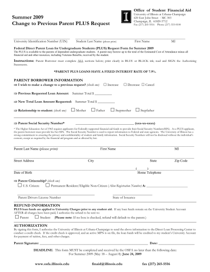 17485621-summer-2009-parent-plus-loan-request-for-change-office-of-osfa-illinois