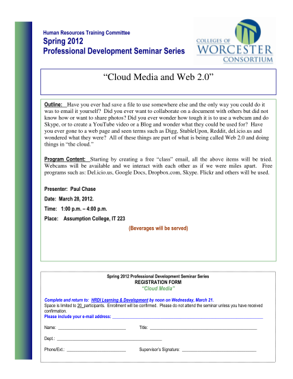 17509639-spring-2012-professional-development-seminar-series-umassmed