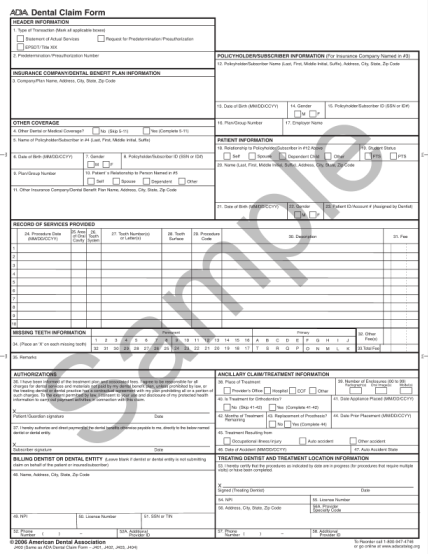 175198-fillable-ada-dental-claim-example-form
