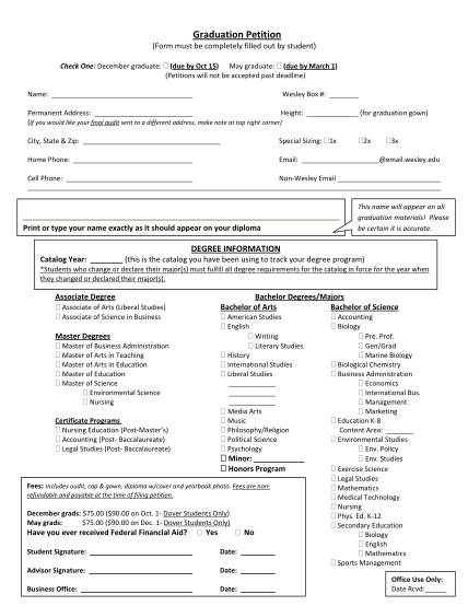 17726506-fillable-wesley-college-petition-to-graduate-form-wesley