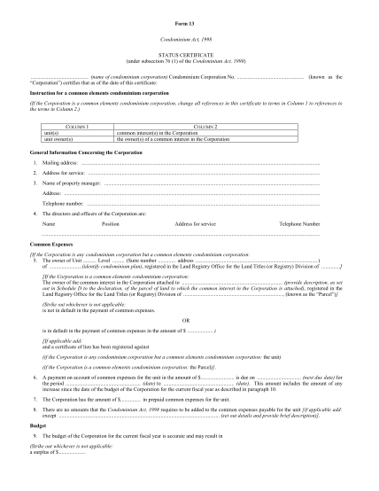 17861194-fillable-fillable-status-certificate-condo-corp-form