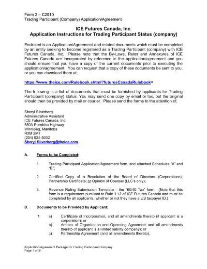 17883123-ice-futures-canada-inc-application-instructions-for-trading