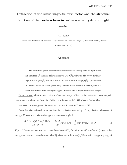 17902526-extraction-of-the-static-magnetic-form-factor-and-the-structure-function-cdsweb-cern