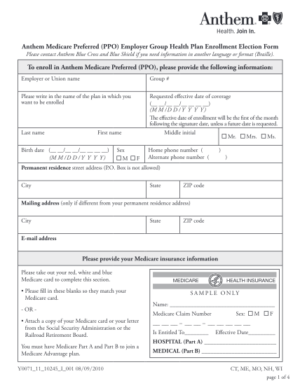 1792454-fillable-anthem-medicare-preferred-ppo-employer-group-health-plan-enrollment-election-form-maine